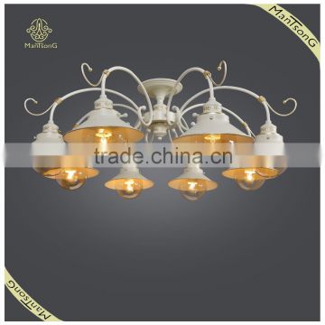 Factory Price Big House Decorative Ceiling Lamp with Beige Color, E27 Lights Ceiling Lamp