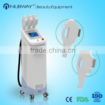 3 handle 1800w Multifunctional hair removal elight plus ipl plus rf