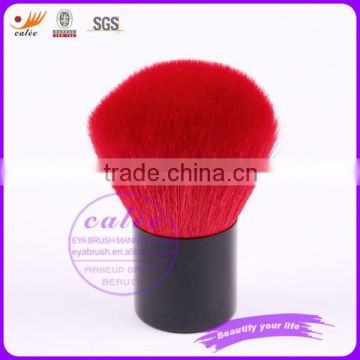 red kabuki makeup face brush