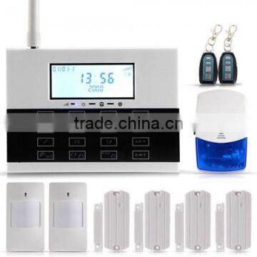 GSM SMS Home Burglar Security Alarm System LCD Display Auto Dial Touch Keypad