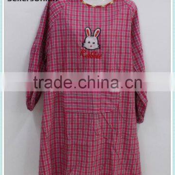 No.1 yiwu commission agent wanted Good Quality Smock Long Sleeves Cotton Apron for Adult