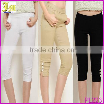 Summer Casual Candy Color Skinny Slim Pencil Pants Trousers New Plus Size Women's Pants