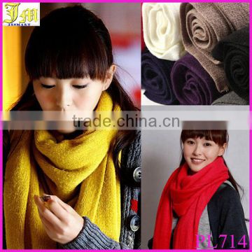 2014 New Korean Girl Lady Women Men's Winter Warmer Fashion Long Soft Cashmere Shawl Wrap Scarf 220*30cm