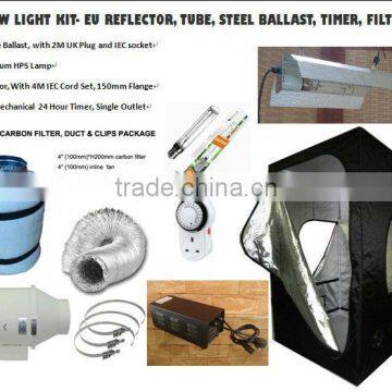 hydroponics kit,grow light kit,reflector,ballst,carbin filter,grow tent