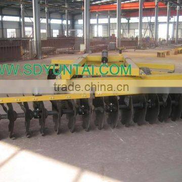 Heavy duty hydraulic offset 28 disc harrow
