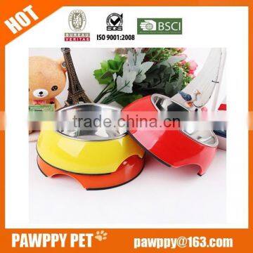 new design colorful stainless steel dog bowl