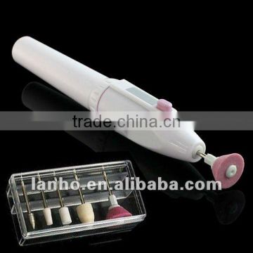 Nail Art Tips ELECTRIC MANICURE Toenail art DRILL FILE TOOL White