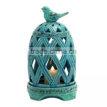 Ceramic Birdcage Candle Holder