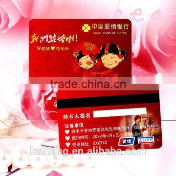 pvc club member card with magnetic stripe