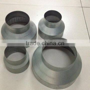 Ventilation air round duct reducer