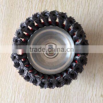 High Quality Twisted Stainless Steel Wire Cup Brush for Machine Polishing