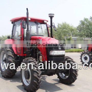 2016 hot 110hp 4WD NEW1104 with front end loader and backhoe farm tractor