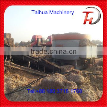 Hydraulic horizontal rice straw baler machine