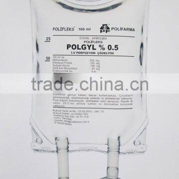 Medical PVC Infusion Bag/ PVC IV Infusion Bag (double Tube ) photo-2