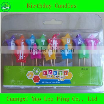 decorative candle birthday theme party picks supplies