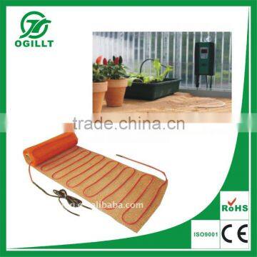 Underfloor heating resistant mat for bathroom