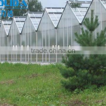 high quality zigzag pc sheet greenhouse used commercial greenhouse