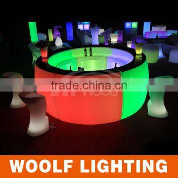 Waterproof Glowing PE KTV Wine Table Led Bar Counter photo-4
