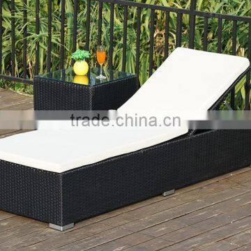 Outdoor Lounge Chaise, Rattan Beech Lounge Chaise photo-3