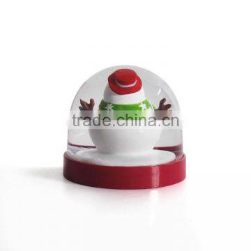 2016 Personalized Plastic Snowman Water Snow Globe photo-3