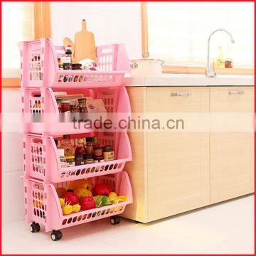 Household Storage 4 Tier Basket for Closet Office Garage Kitchen and Bathroom photo-3