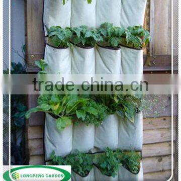 PP White Hanging Grow Bags with 12 pockets