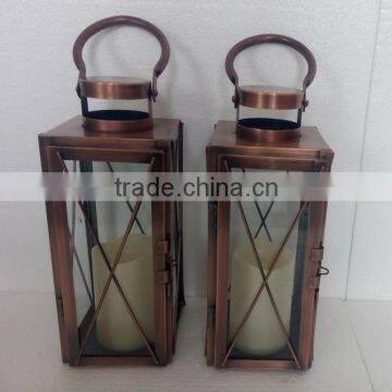 bulk red bronze candle lantern