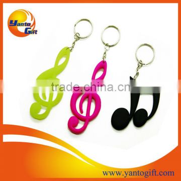 Music pvc keychain