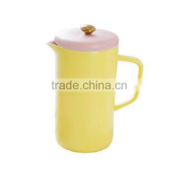 Good quality 1000ml ceramic French press travel mug