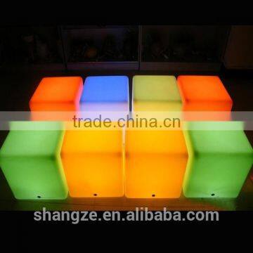 16 colour light flashing ways waterproof led cube furniture ,led cube 40 cm