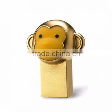 High Quality Golden Monkey Shape USB Flash Drive, Mini Cartoon USB Stick photo-5