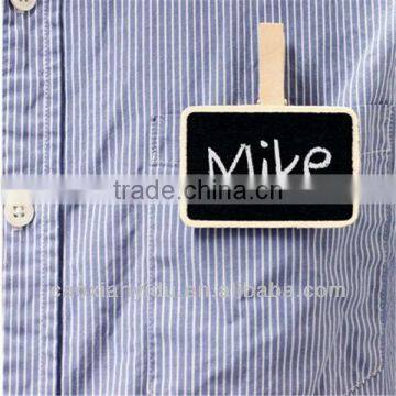 Cute Wooden Chalkboards with Clip Mini Message Board Note Blackboard Photo Paper Clips Name Tags