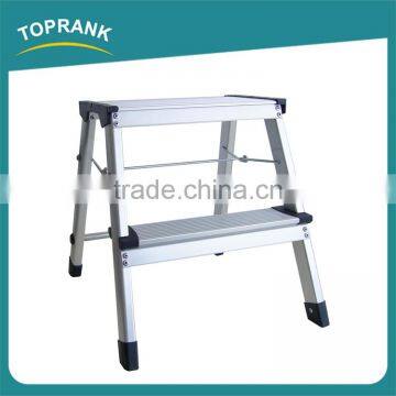 Aluminium Single Side 2-step Ladder, Portable Stool