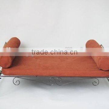 Metal Scroll Rmovable Zippered Covers Comfort Pet Bed for Cats and Dogs photo-3