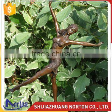 garden decoration bronze dancing woman sculpture NTBH-001LI