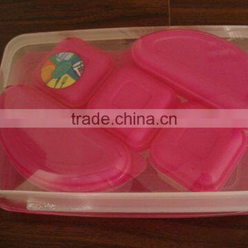 Plastic Mini Combine Bento Storage Lunch Box and Food Meal Prep Container Set Boite a Vivres Die Kasserolle photo-3