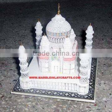 Lovely Handcrafted White Marble Taj Mahal Replica