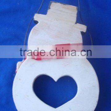 Snowman Wood Plaque Decorative Wall Hanging Plaque photo-3