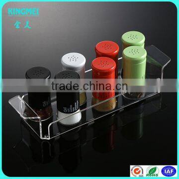 Wholesale Custom Lucite Plastic Rectangle Pop Acrylic Serving Tray Acrylic Condiments Tray