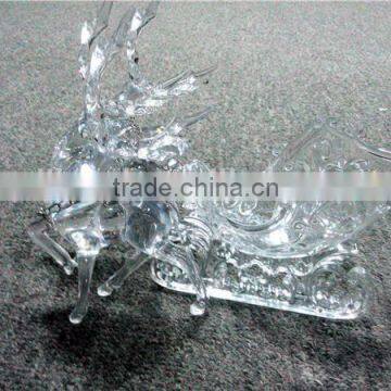 2016 Hot Sale Three Acrylic Reindeer and Sleigh Christmas Decoration photo-4