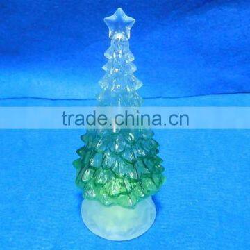 High Quolity LED Color Changing Acrylic and PE Christmas Tree photo-2