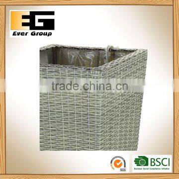 Excellent Quality Plastic Rattan PE Storage Basket and Decoration Parden Planter photo-5