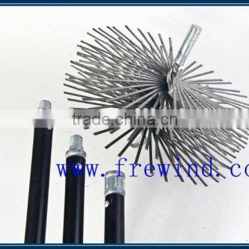 flat wire chimney brush round in 7"