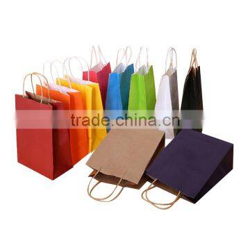 Wholesale recyclable promotional kraft Paper Bag, customer logo recyclable craft paper bag