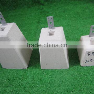 concrete deck block for laying timber deck