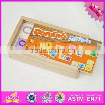 2016 Best Sale Funny Children Wooden Domino Blocks W15A069 photo-2