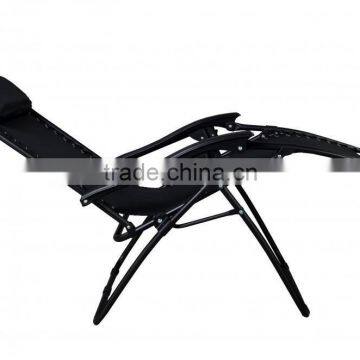 2 Pack Garden Folding Black Infinity Zero Gravity Lounge Chair photo-5