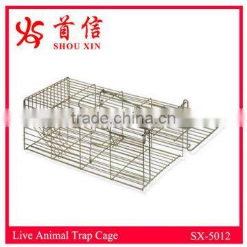 Pest control galvanized metal live animal catcher mouse rat humane cage trap SX-5012