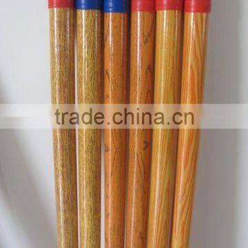 sweeping colorful handle wooden broom coated pvc