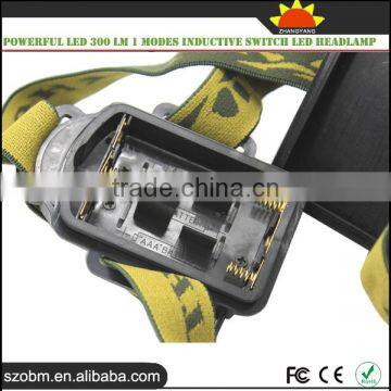 Powerful Led 300 Lm 1 Modes Inductive Switch Led Headlamp photo-2